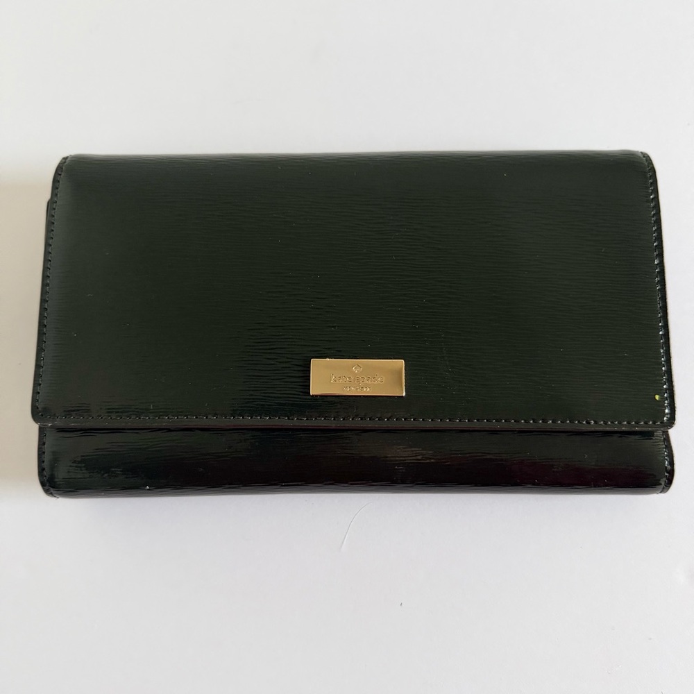 KATE SPADE‎ Bixby Place Phoenix Trifold Clutch Wallet Spruce Green NWOT